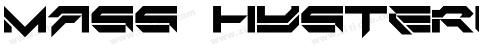 Mass Hysteria字体转换